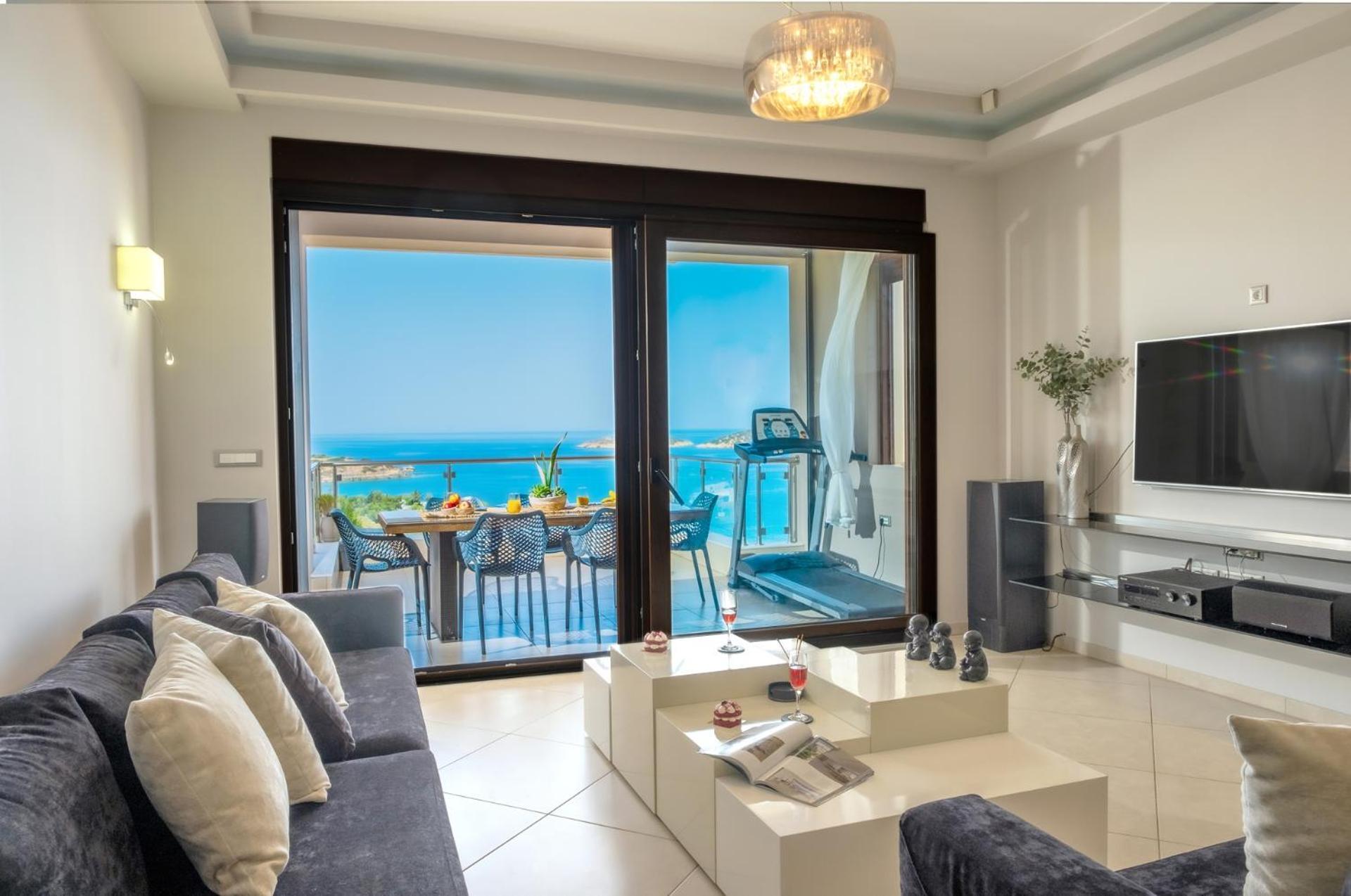 Thea Panoramic Sea View Apartment Agios Nikolaos  Exterior photo