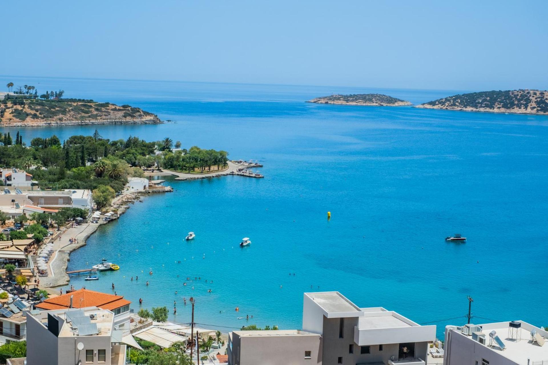 Thea Panoramic Sea View Apartment Agios Nikolaos  Exterior photo